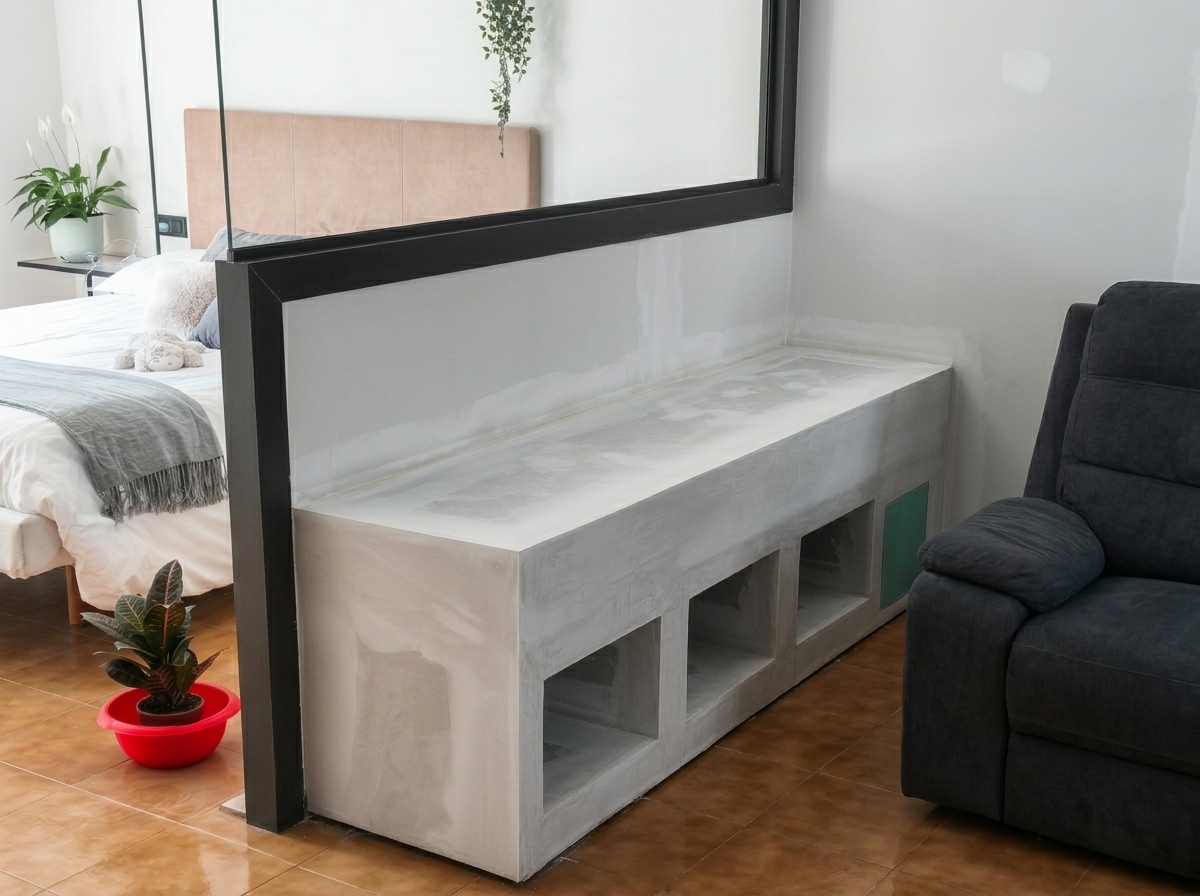 Mueble de obra en pladur